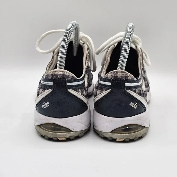Nike Zoom Air Shoes Womens Size 9 Gray Plaid Mesh Athletic Running Power Channel - Picture 6 of 12